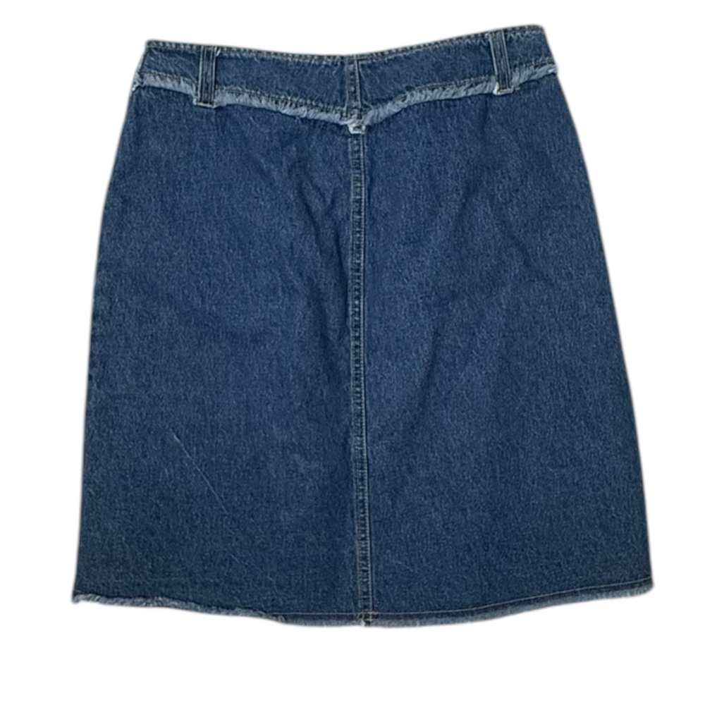 Vintage Y2K Faded Glory Denim‎ Lace-Up mini Skirt 6 goblincore, fairy - Picture 2 of 4